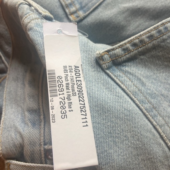 AGOLDE 90'S PINCH WAIST HIGH RISE STRAIGHT IN FORCE Sz 33 NEW - Picture 4 of 5